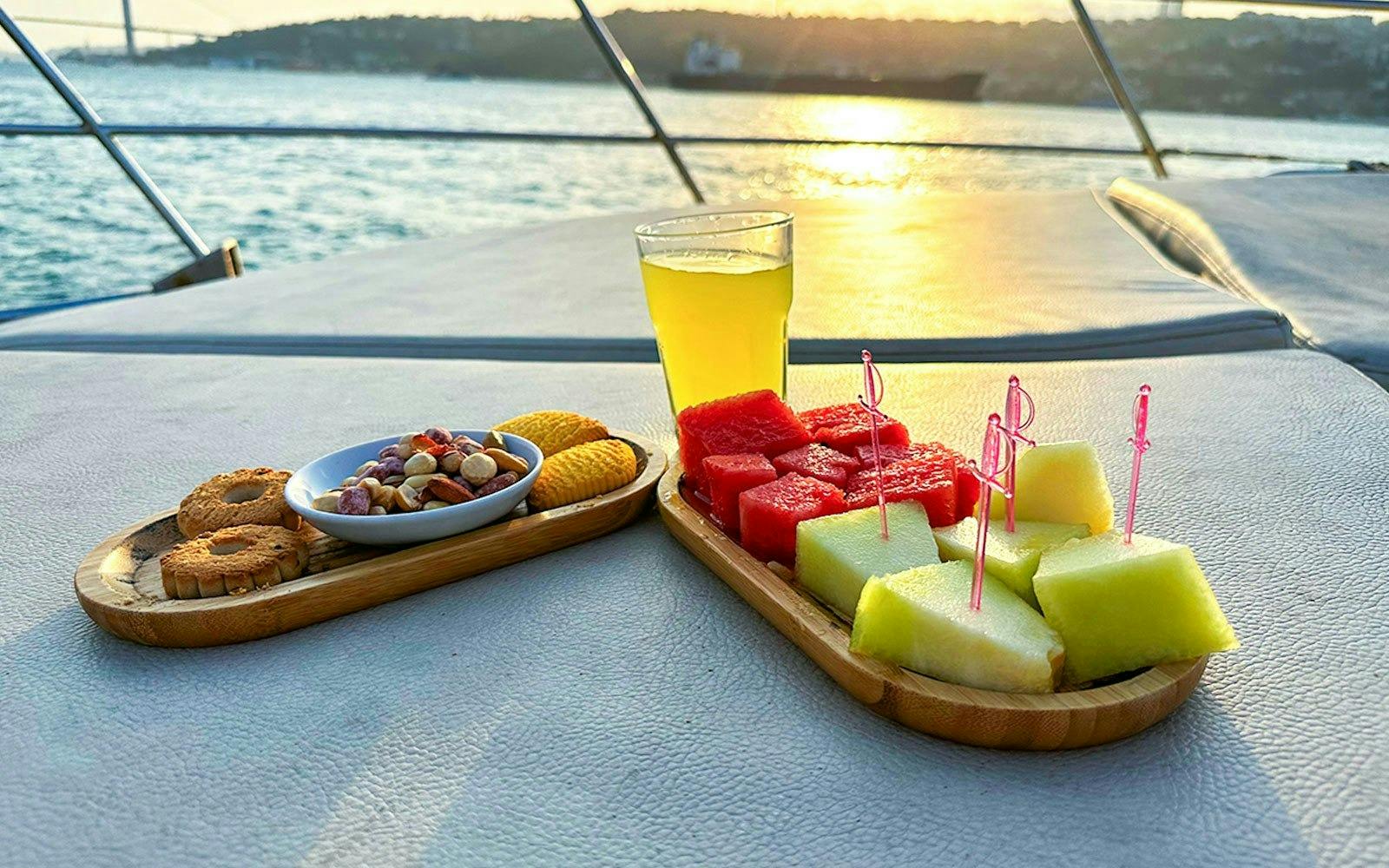 Evening Sunset Cruise on a Luxury Yacht in Istanbul Ticket