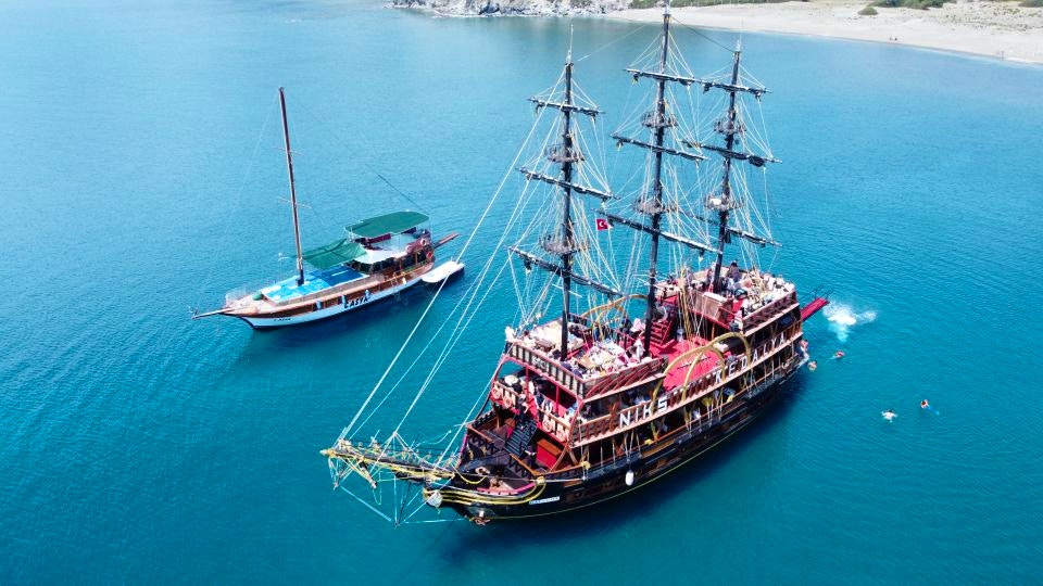 Phaselis Pirate Boat Tour with Lunch from Antalya/Kemer Location