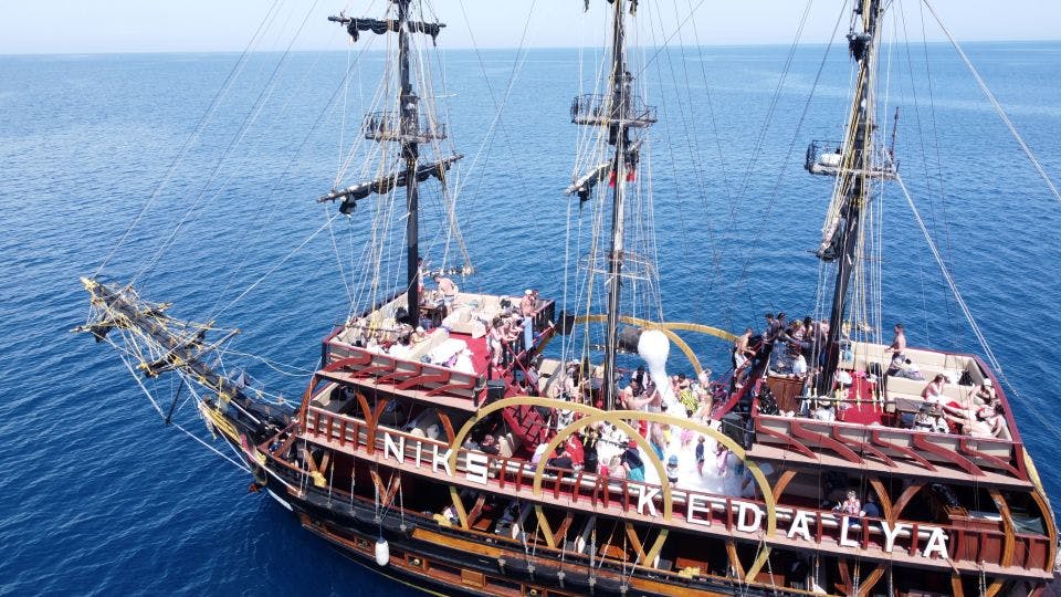 Phaselis Pirate Boat Tour with Lunch from Antalya/Kemer Discount