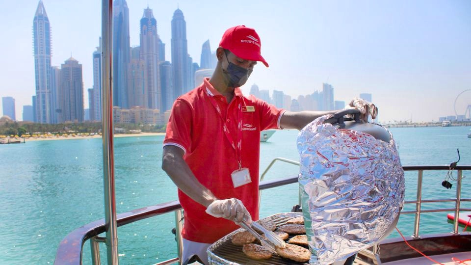 Dubai Marina Sailing Tour with BBQ and Swimming Experience Ticket