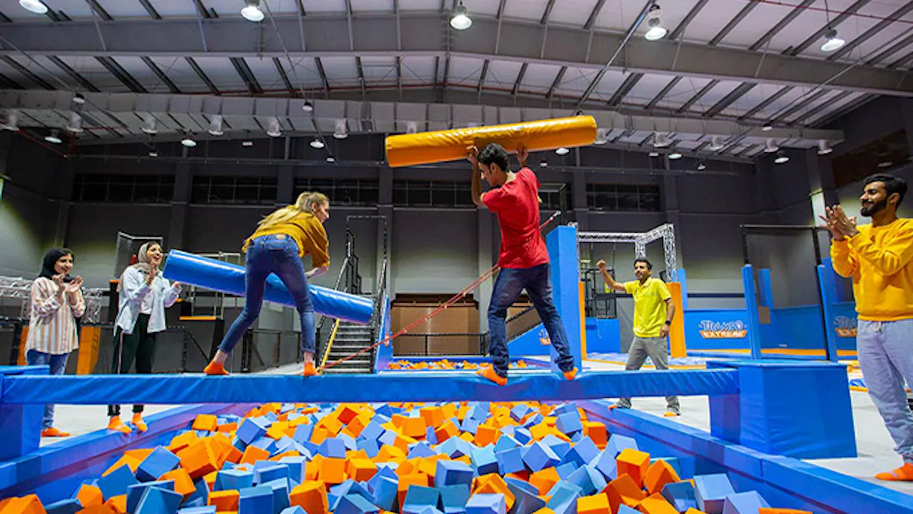 Trampo Extreme - 2 Hours Trampoline Fun at Nakheel Mall Discount