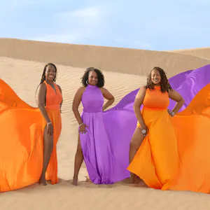 Dubai Desert Flying Dress Videography Tour