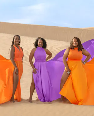 Dubai Desert Flying Dress Videography Tour