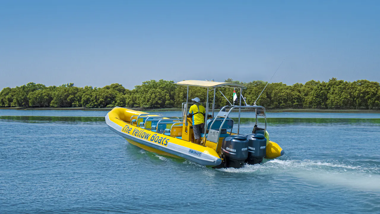 Yellow Boat Abu Dhabi - Yas Island Tour Thrillark