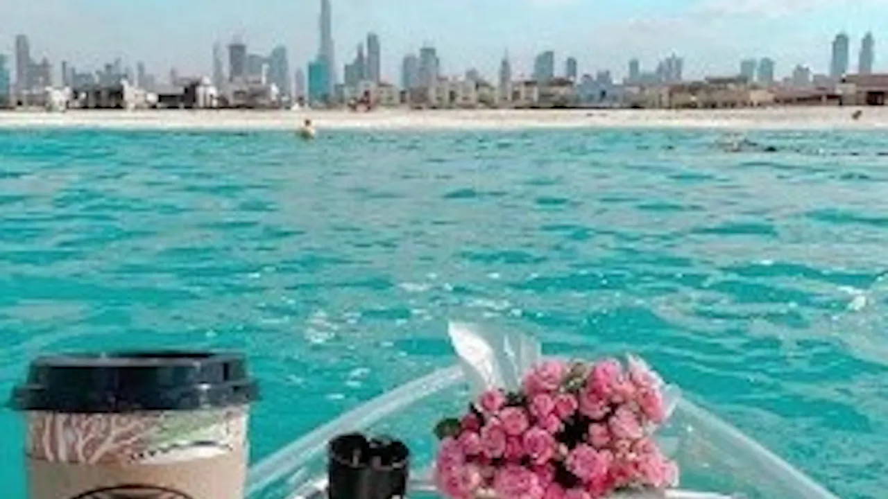 Clear Kayaking in Dubai with Burj Khalifa view