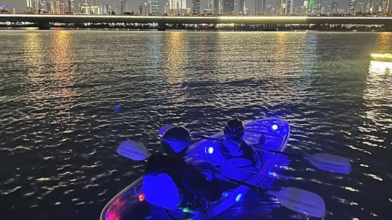 Night Clear Kayak in Dubai Ticket