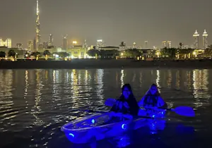 Night Clear Kayak in Dubai 