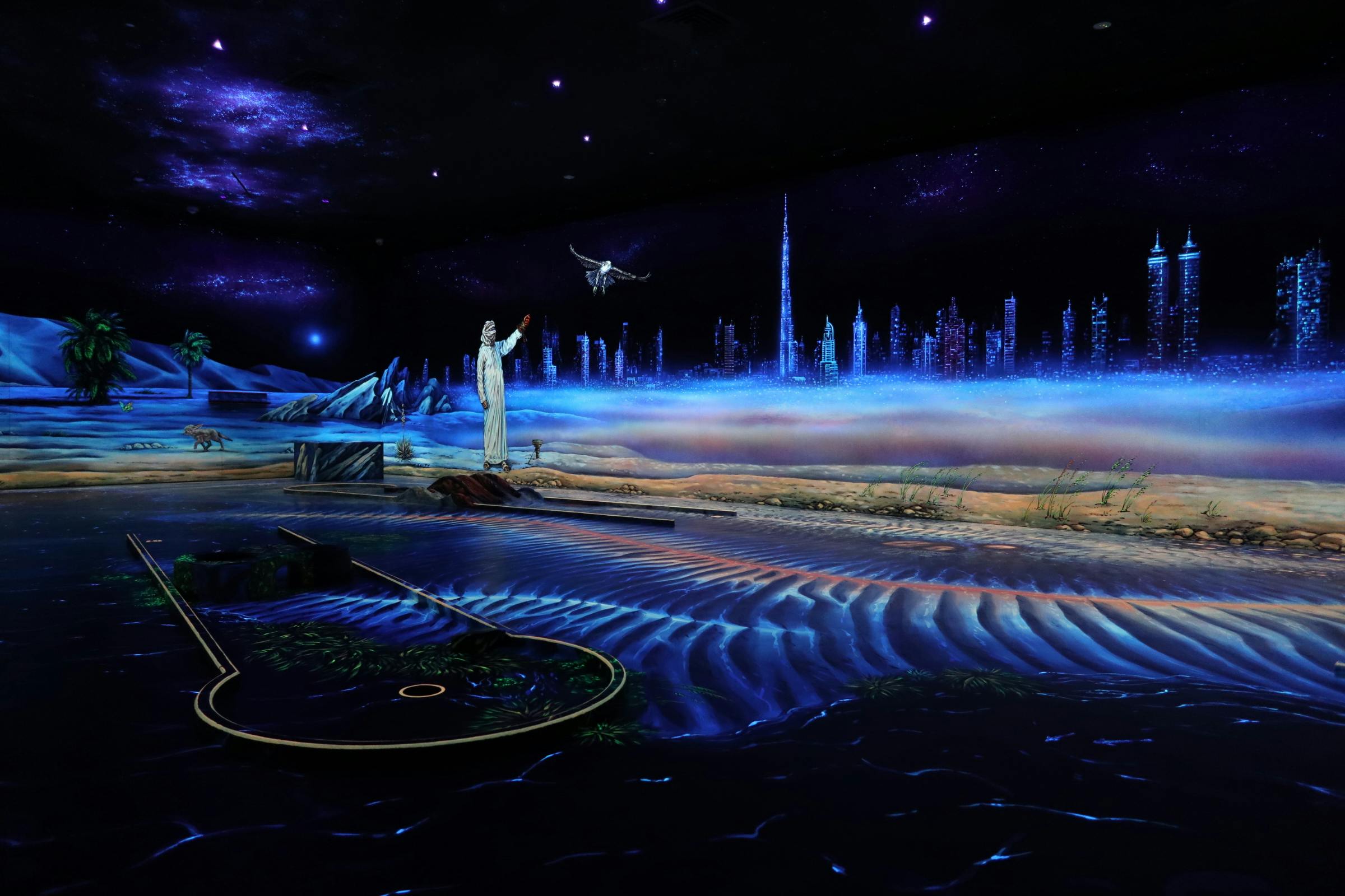 3D Blacklight Minigolf 