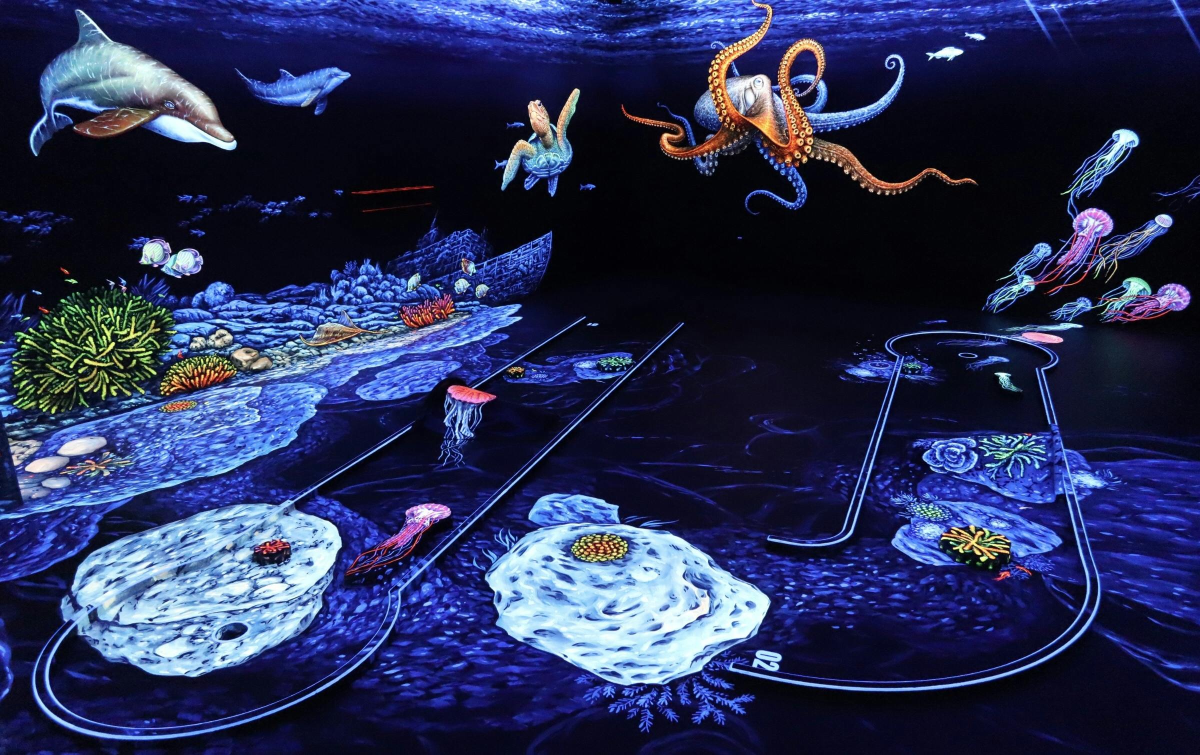 3D Blacklight Minigolf 