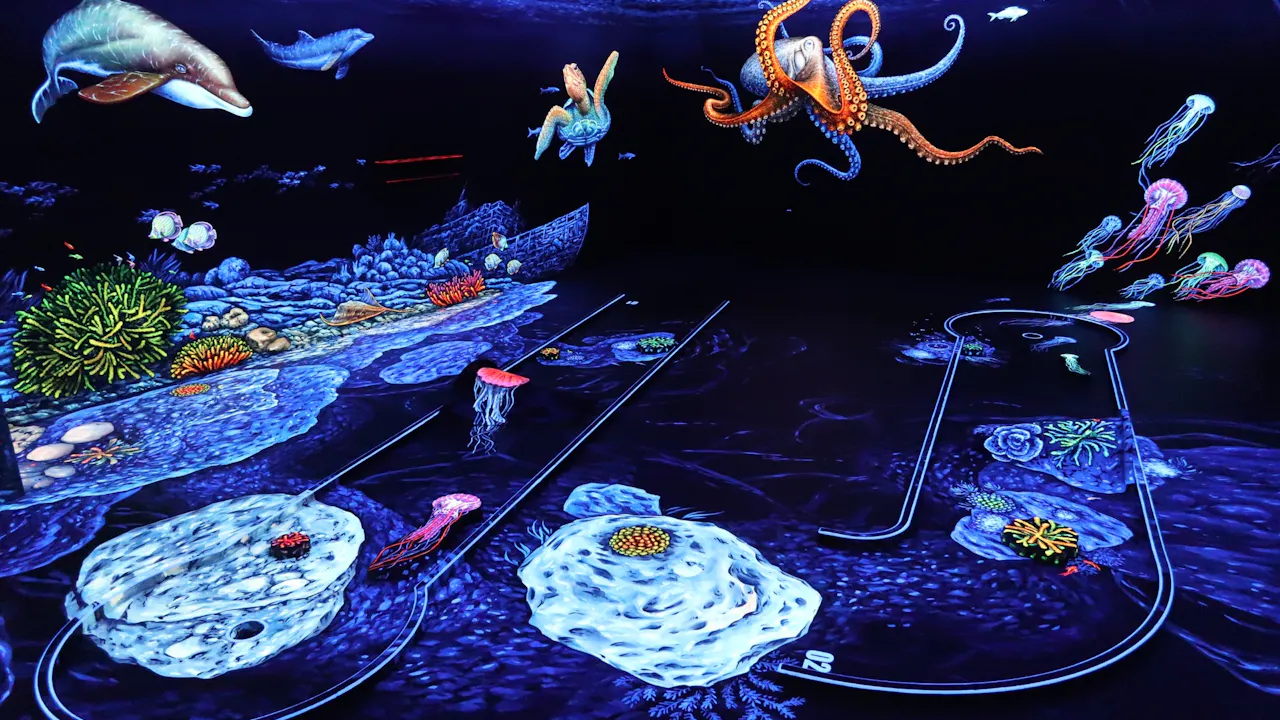 3D Blacklight Minigolf