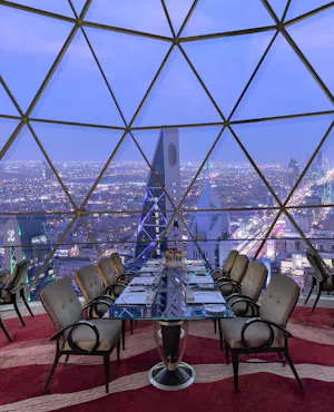 Riyadh Dining Experience at The Globe Restaurant with Transfers