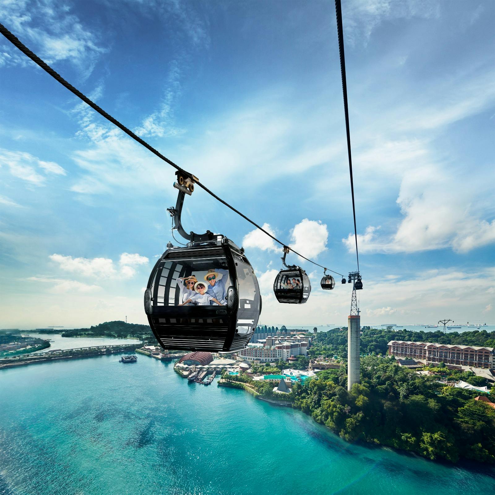 Singapore Cable Car Flexi Pass with 3 Attractions Location