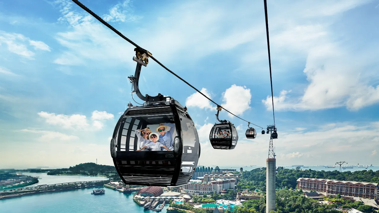 Singapore Cable Car Flexi Pass with 3 Attractions Location
