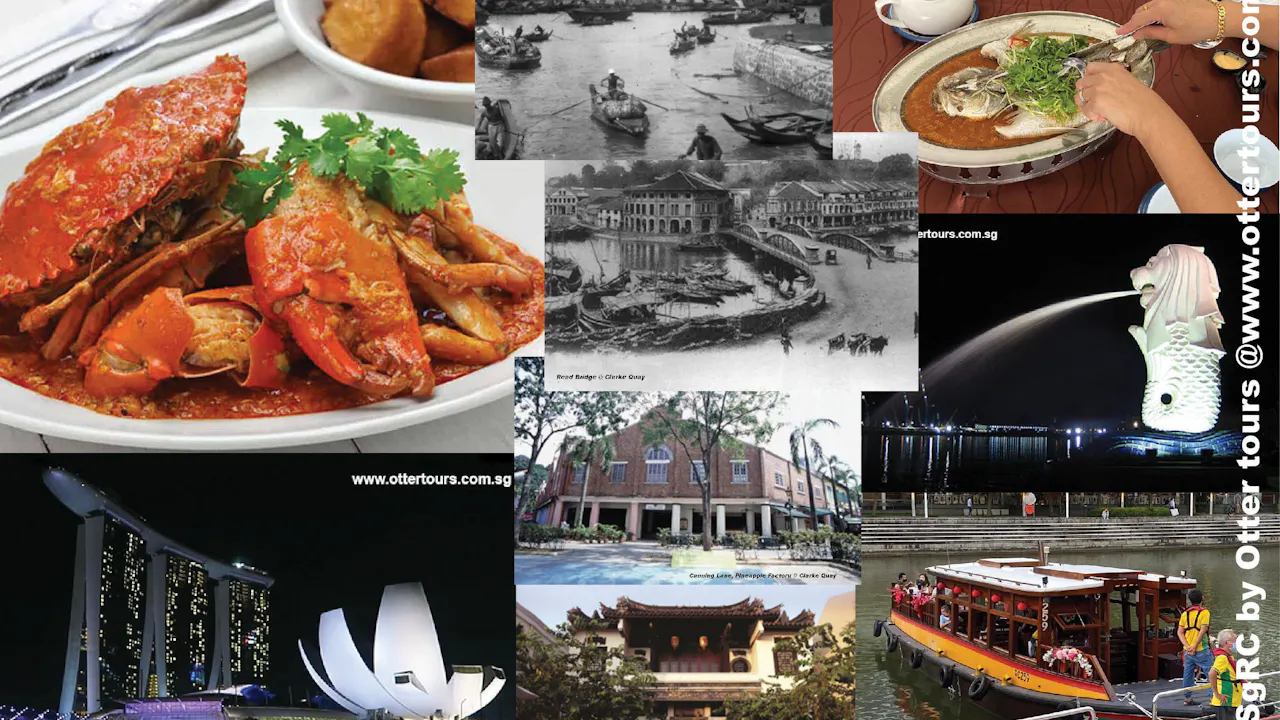 Seafood Dinner And Singapore River Cruise with Heritage Tour At Clarke Quay Location